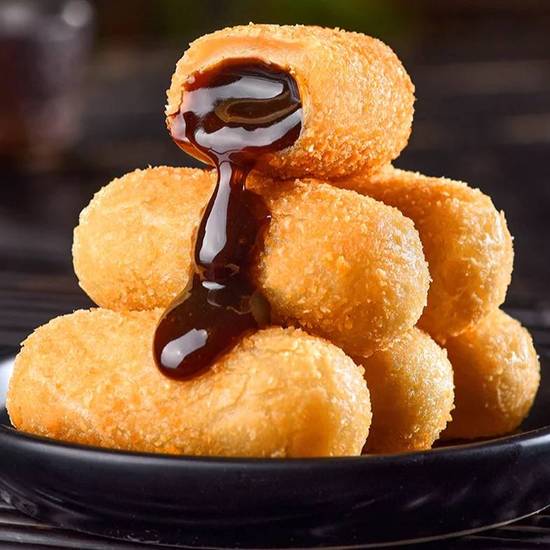 Brown Sugar Rice Cake 爆浆红糖糍粑